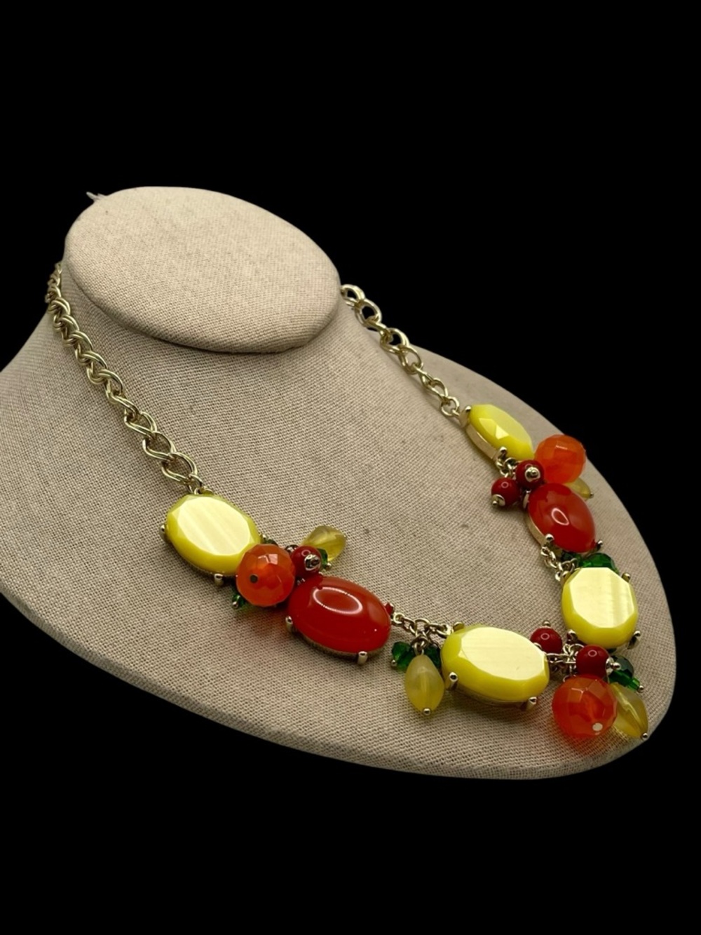 Vibrant Talbots Fruit Salad Necklace NWT Colorful Statement Piece - Picture 5 of 11